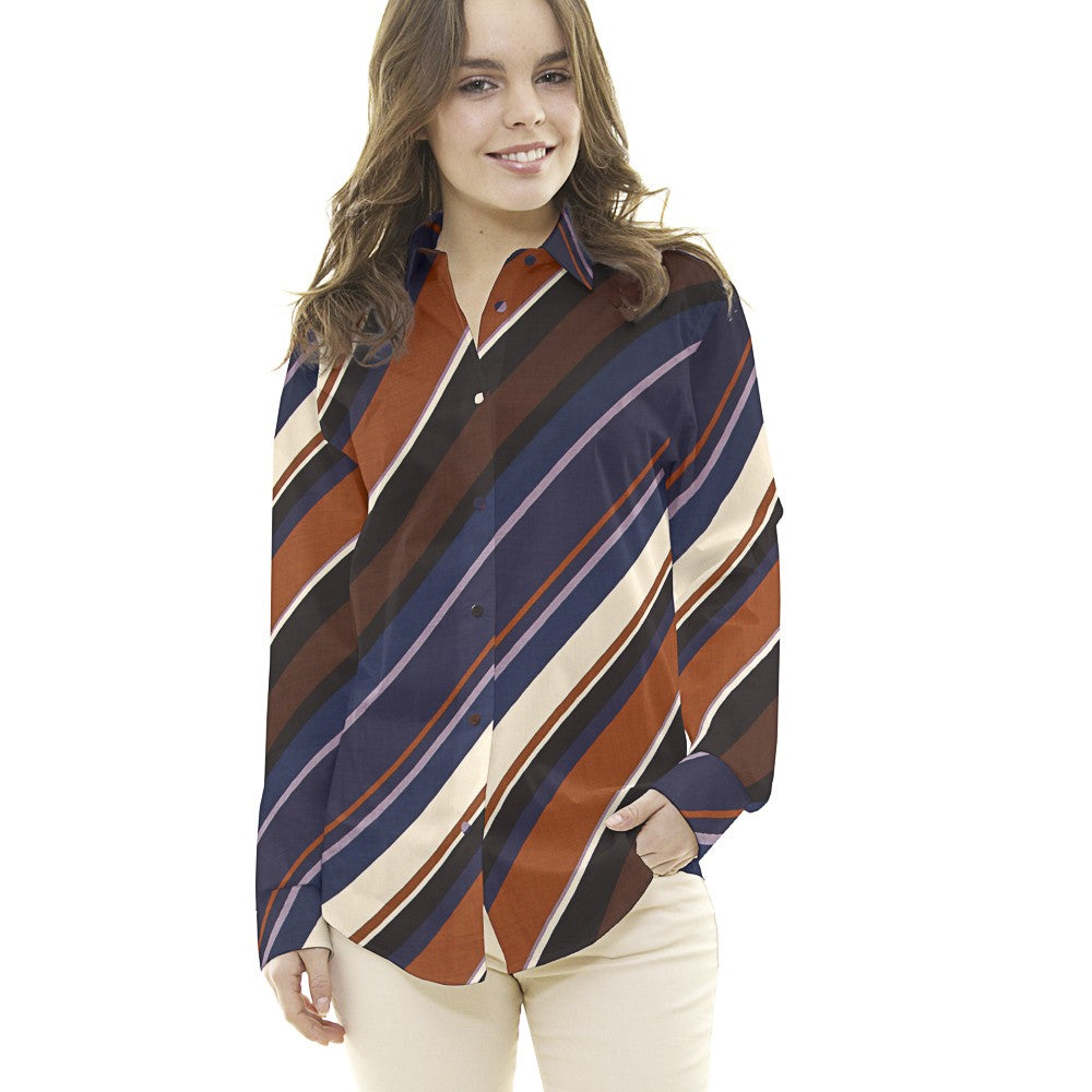 Viscose Listras Diagonais - Ribes y Casals