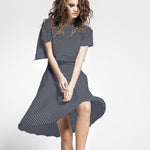 Viscose Poá Azul Escuro - Ribes y Casals