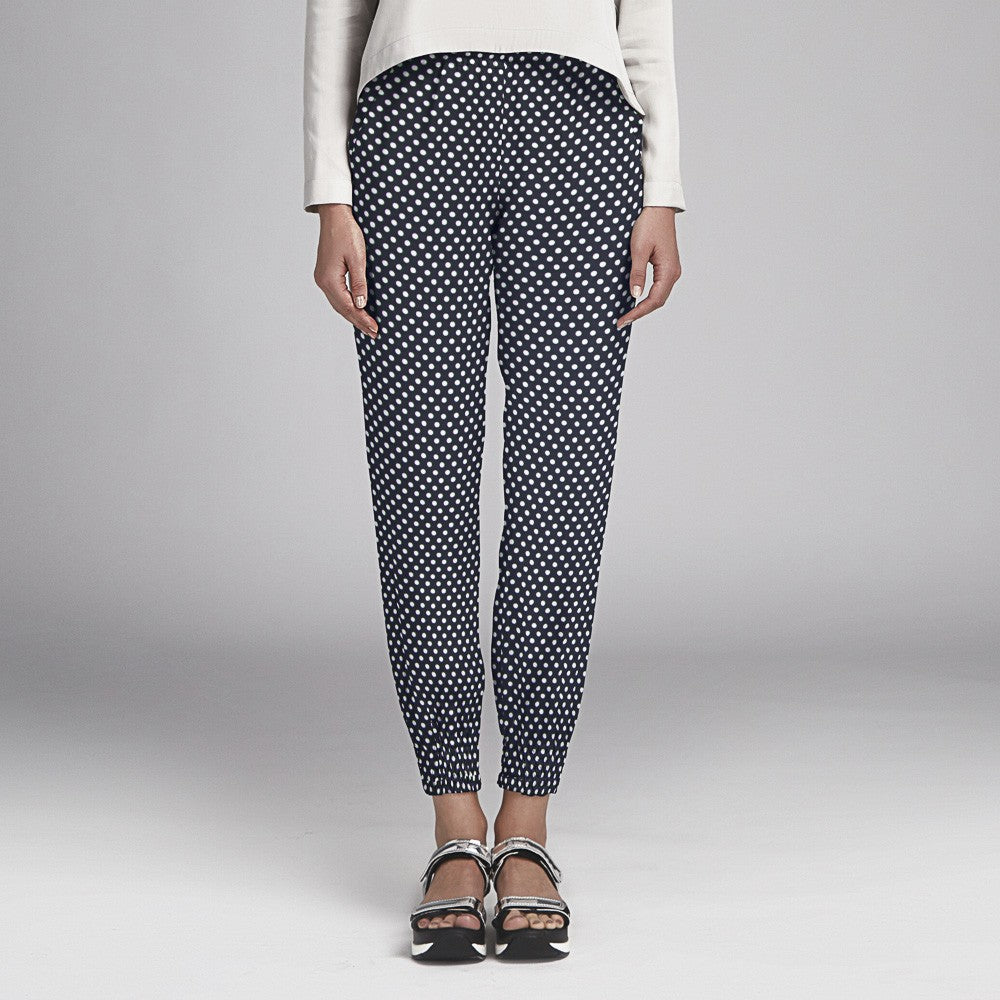 Viscose Poá Azul Escuro - Ribes y Casals