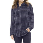 Viscosa Lunares Fundo Navy - Ribes y Casals