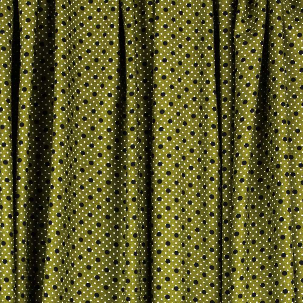 Viscose Bolinhas Verde - Ribes y Casals