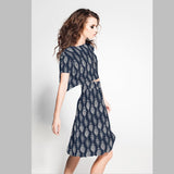 Viscosa Cachemir Azul Marinho - Ribes y Casals