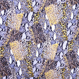 Viscose Patch Leopardo Cinza - Ribes y Casals