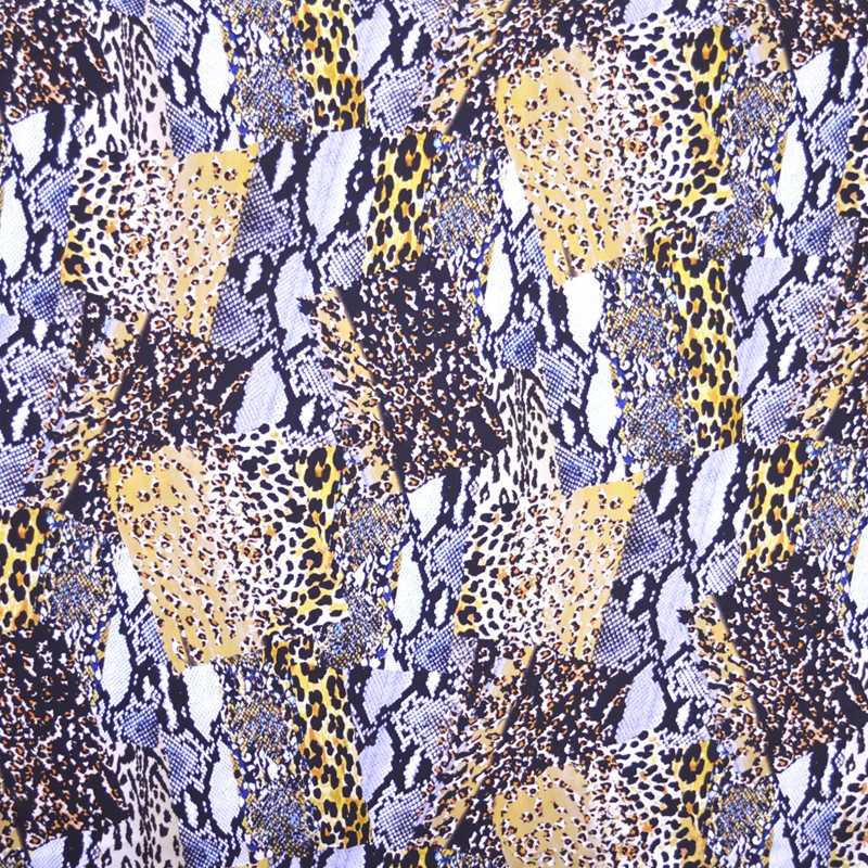 Viscose Patch Leopardo Cinza - Ribes y Casals