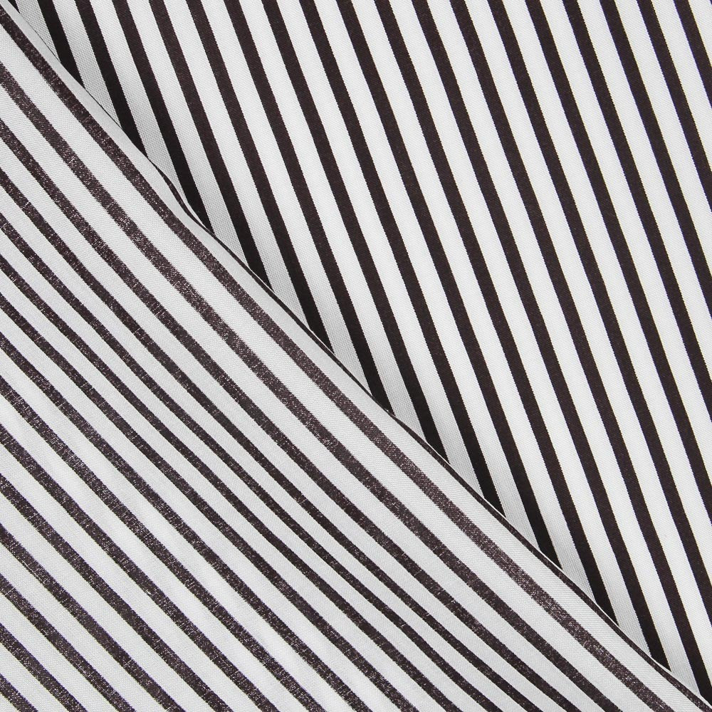 Viscose Riscas Castanhas - Ribes y Casals