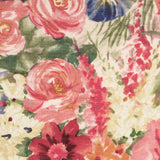 Viscose Faixas Florais Preta - Ribes y Casals