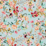 Tecido Viscose Rústica Floral Azul - Ribes y Casals