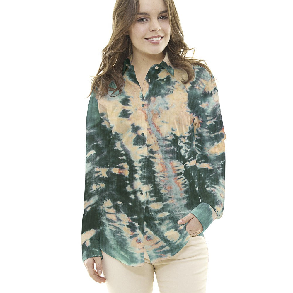 Viscose Tie Dye Verde - Ribes y Casals