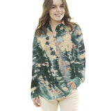 Viscose Tie Dye Verde - Ribes y Casals