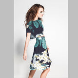 Crepe Diagonal Blanca Negra - Ribes y Casals