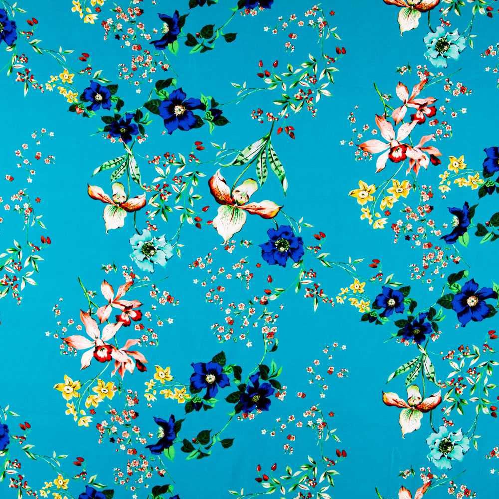 Viscose Tropical Turquesa - Ribes y Casals