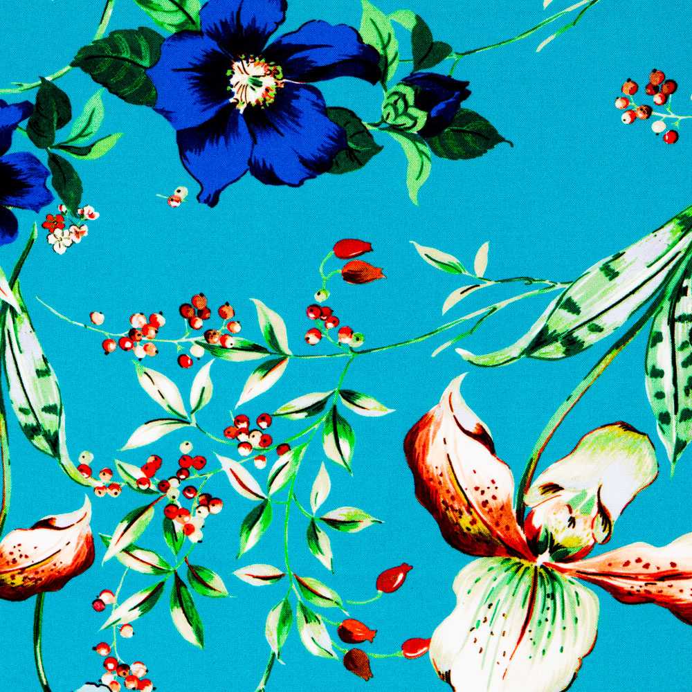 Viscose Tropical Turquesa - Ribes y Casals