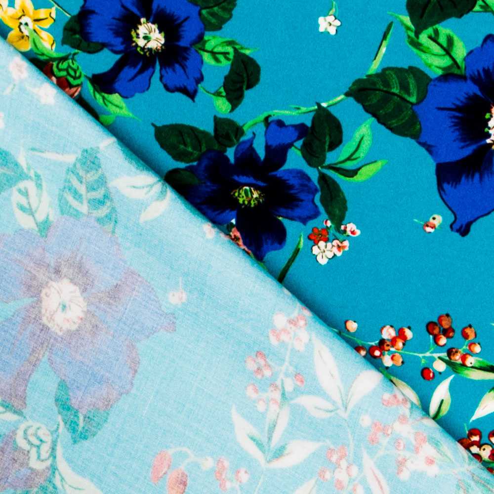 Viscose Tropical Turquesa - Ribes y Casals