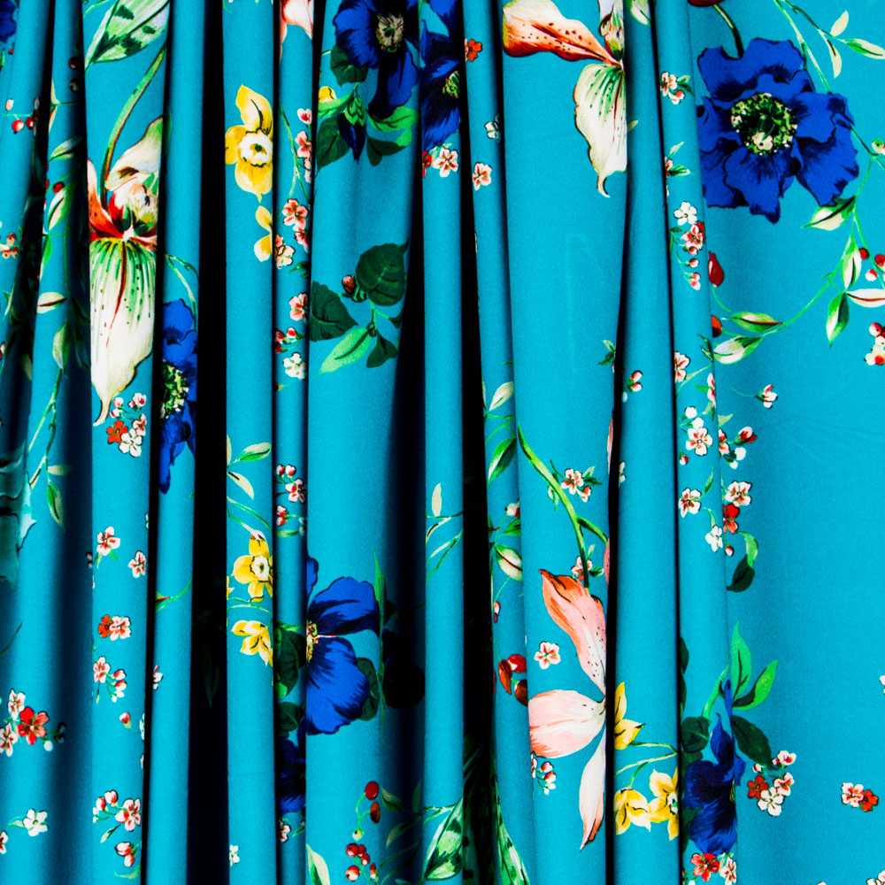 Viscose Tropical Turquesa - Ribes y Casals