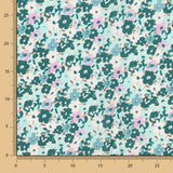 Viscose Flores Menta - Ribes y Casals