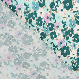Viscose Flores Menta - Ribes y Casals