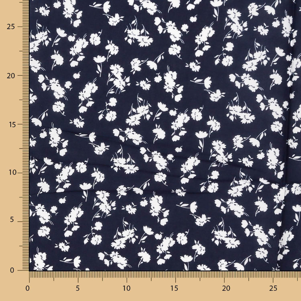 Viscose Flores Marinho - Ribes y Casals