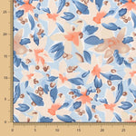 Viscose Maxi Flor Denim Azul - Ribes y Casals