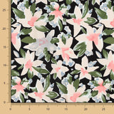 Viscose Flor Maxi Preto - Ribes y Casals