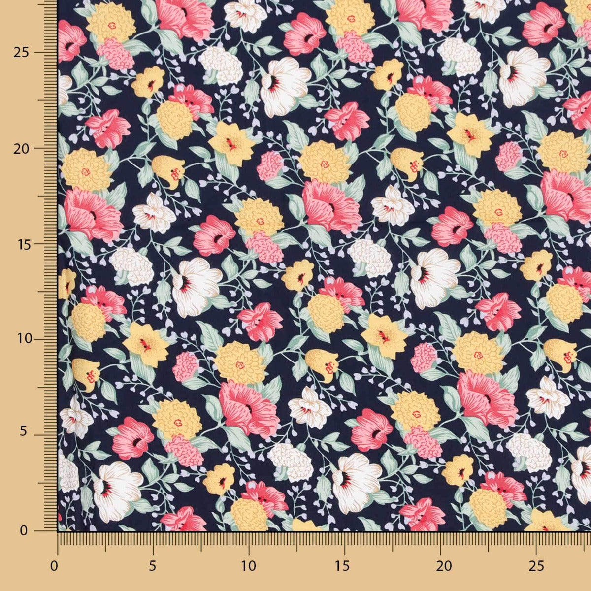 Viscose Cretone Azul Marinho - Ribes y Casals