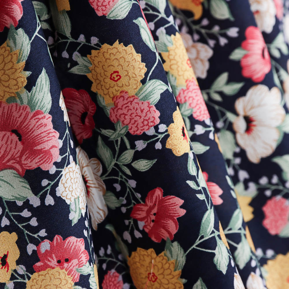 Viscose Cretone Azul Marinho - Ribes y Casals