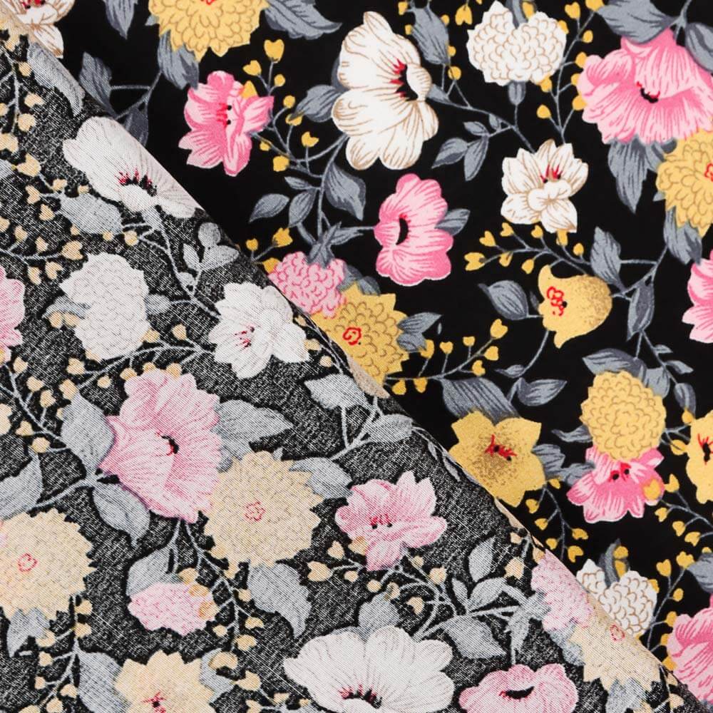 Viscose Cretone Preta - Ribes y Casals