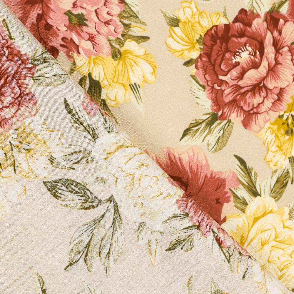 Viscose Cretone Bege - Ribes y Casals