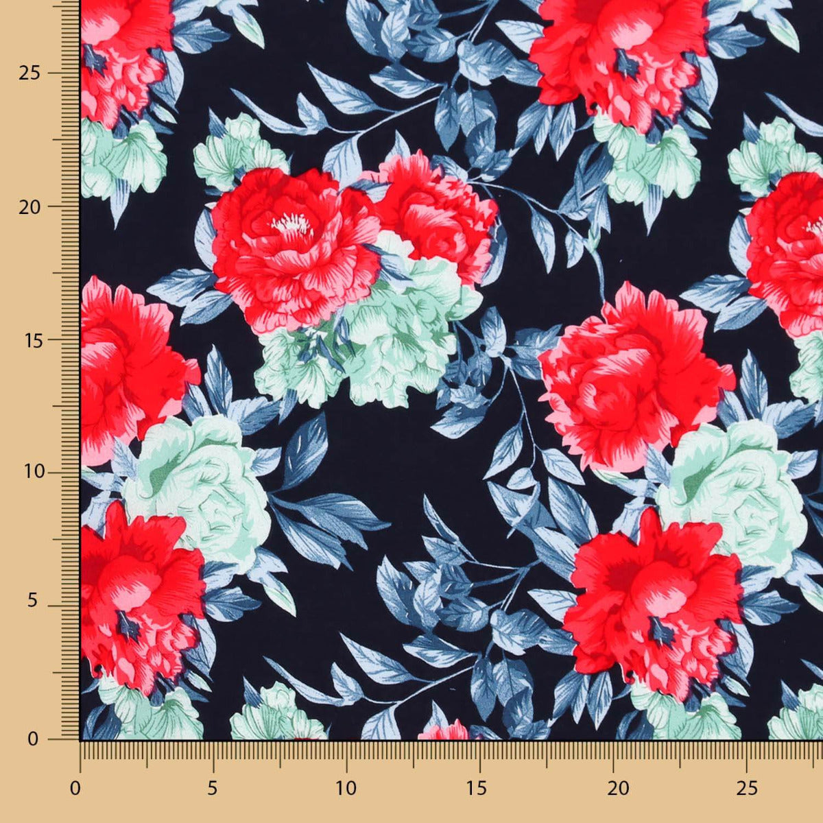 Viscose Flores Cravos - Ribes y Casals