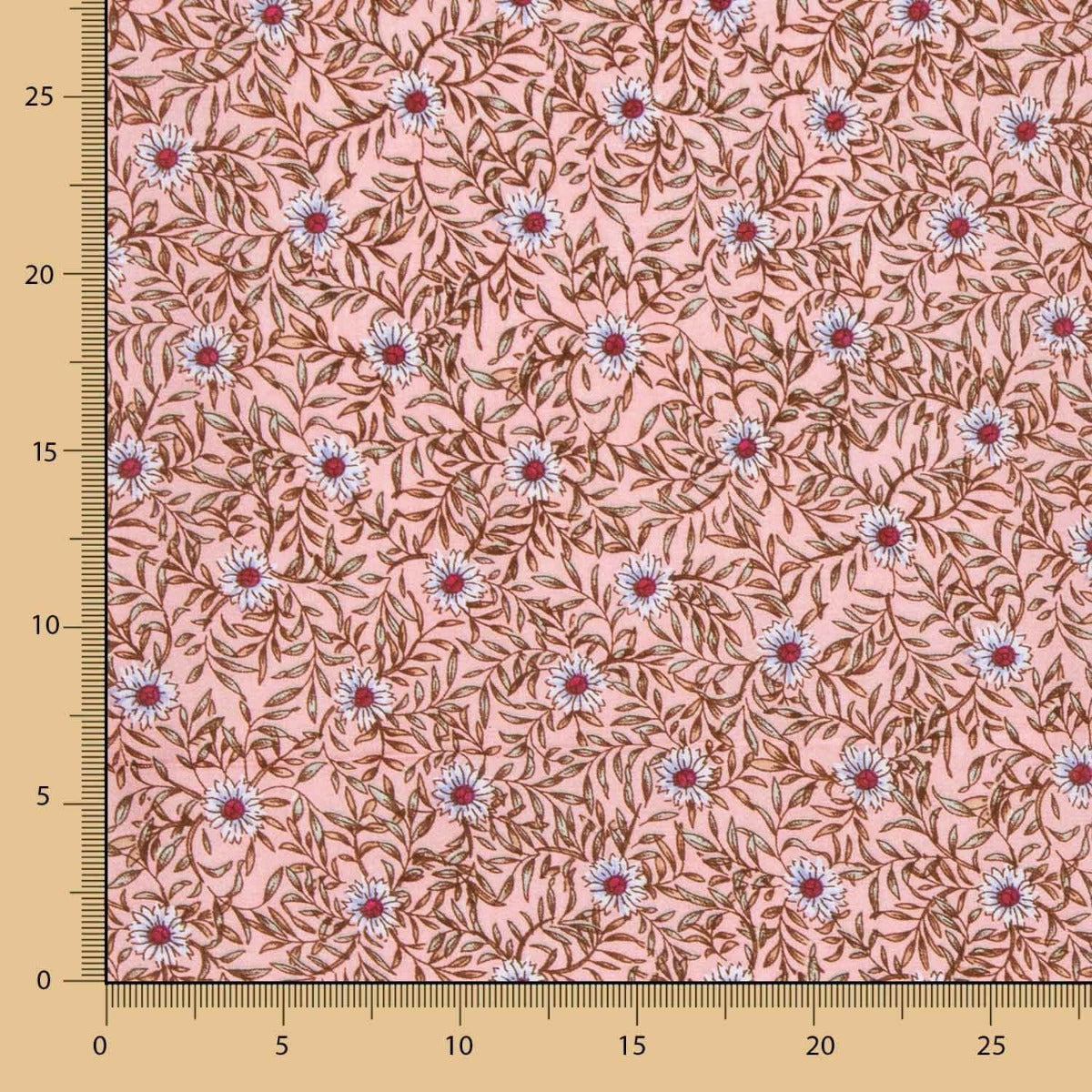 Viscosa Floral Rosa Maquillaje - Ribes y Casals