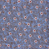 Viscosa Floral Azul Denim - Ribes y Casals