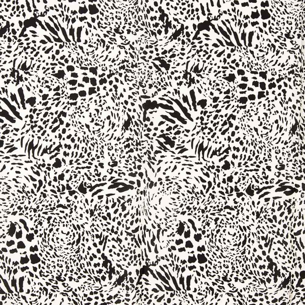 Viscose Animal Print Branco - Ribes y Casals