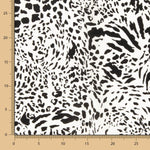Viscose Animal Print Branco - Ribes y Casals