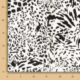 Viscose Animal Print Branco - Ribes y Casals