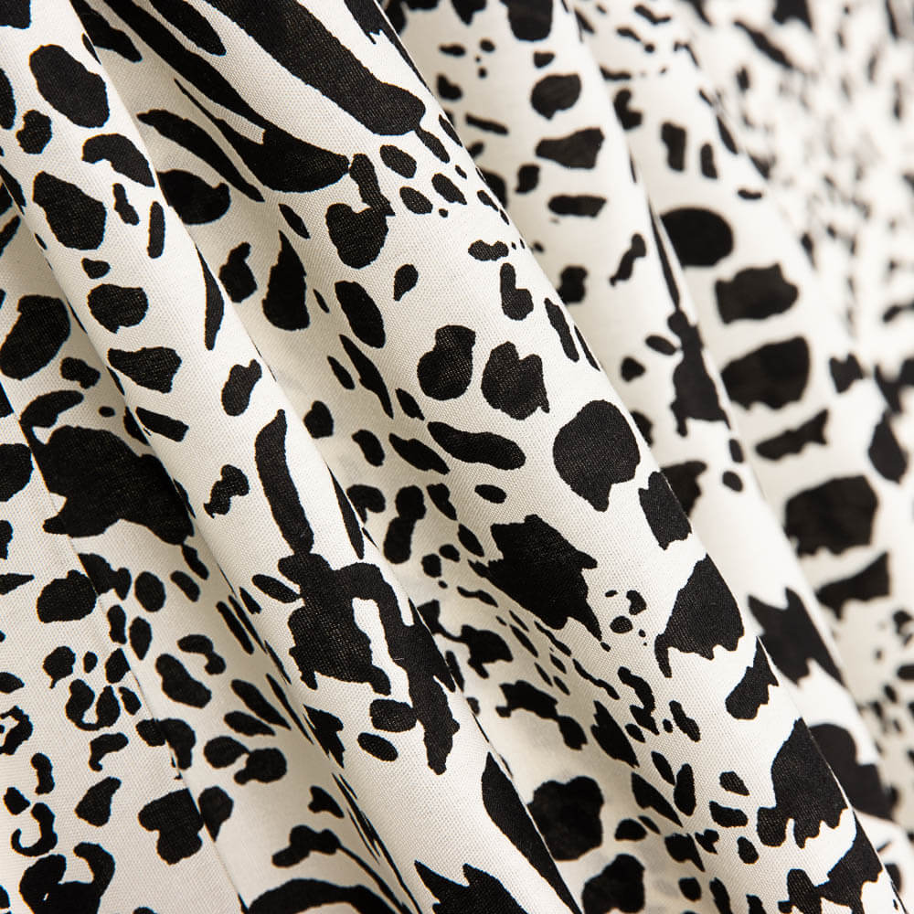 Viscose Animal Print Branco - Ribes y Casals