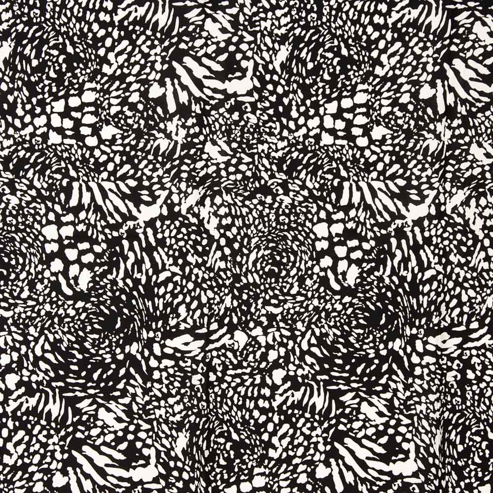 Viscose Animal Print Preto - Ribes y Casals