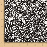 Viscose Animal Print Preto - Ribes y Casals