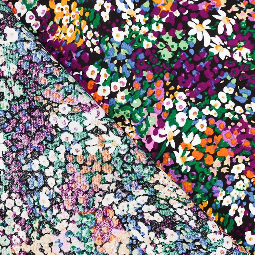 Viscose Flor Confete Roxo - Ribes y Casals