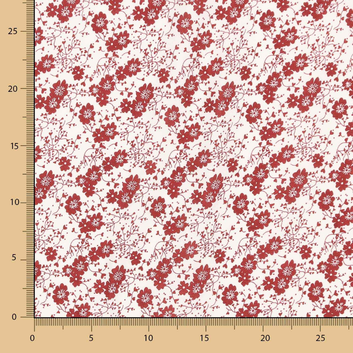 Viscose Flor Bolinhas Granada - Ribes y Casals