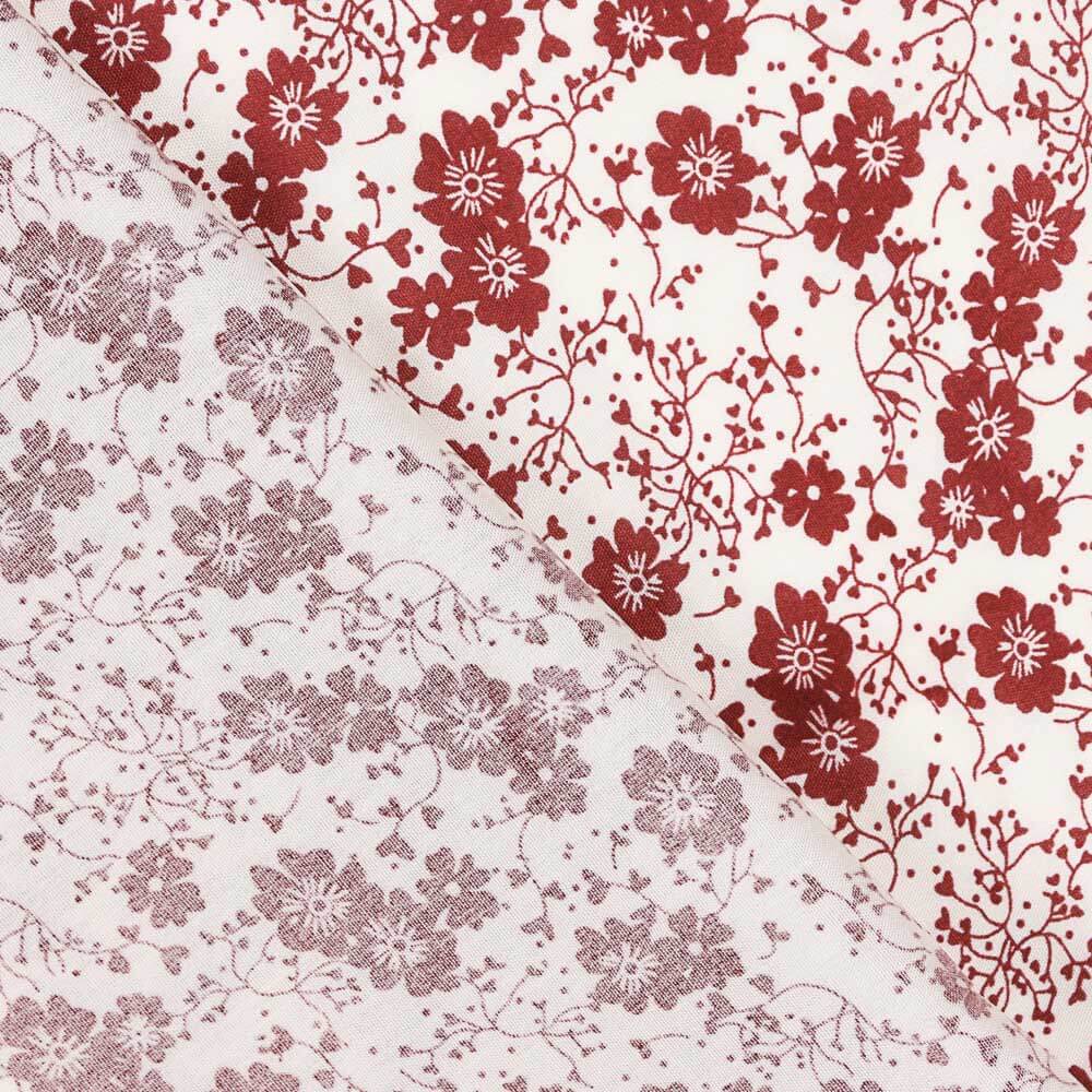 Viscose Flor Bolinhas Granada - Ribes y Casals