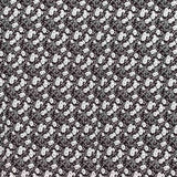 Viscose Flor Bolinhas Pretas - Ribes y Casals