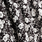 Viscose Flor Bolinhas Pretas - Ribes y Casals
