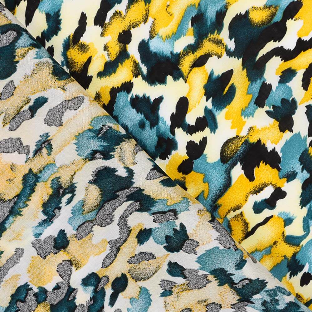 Viscose Camuflagem Amarela - Ribes y Casals