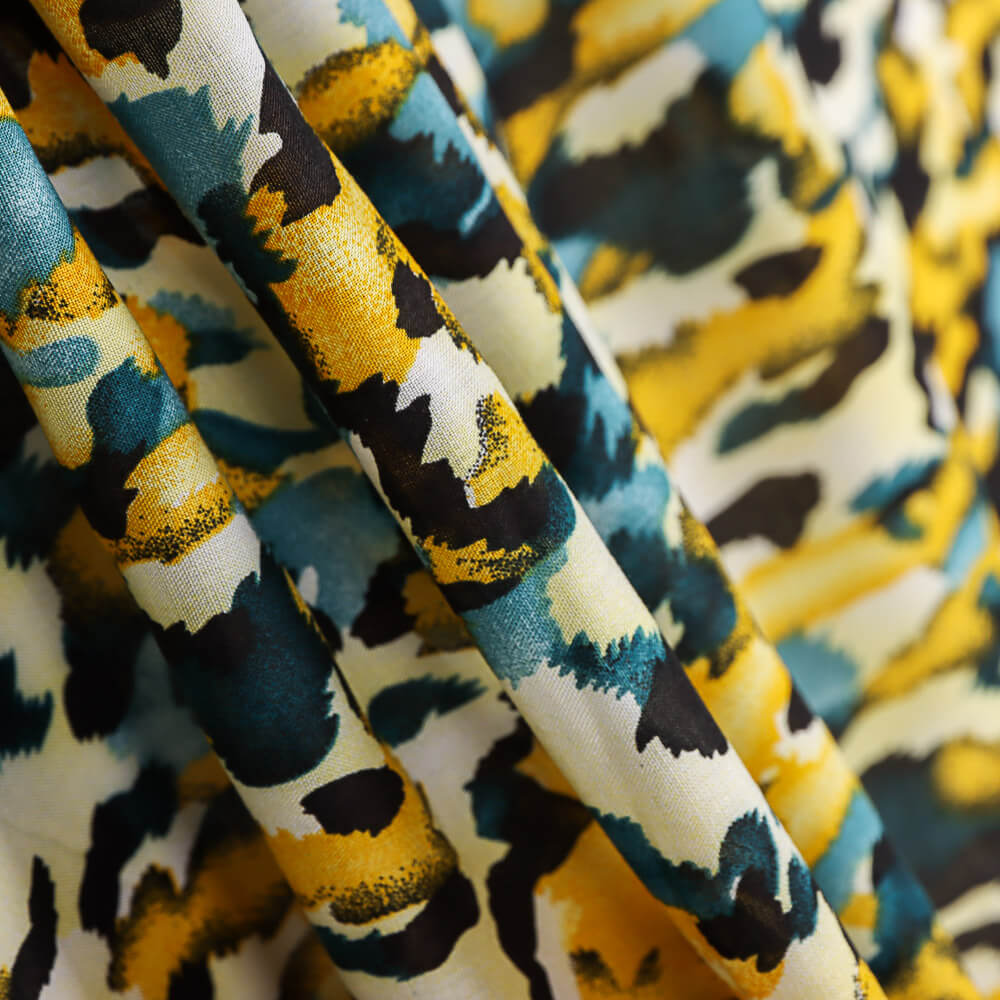 Viscose Camuflagem Amarela - Ribes y Casals