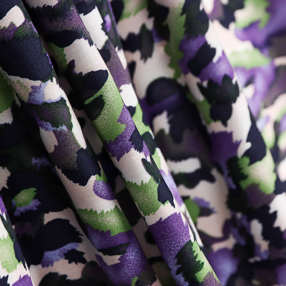 Viscose Camuflagem Roxa - Ribes y Casals