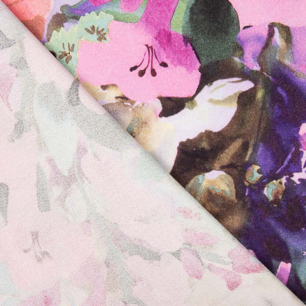 Crepe Viscose Floral Aquarela - Ribes y Casals