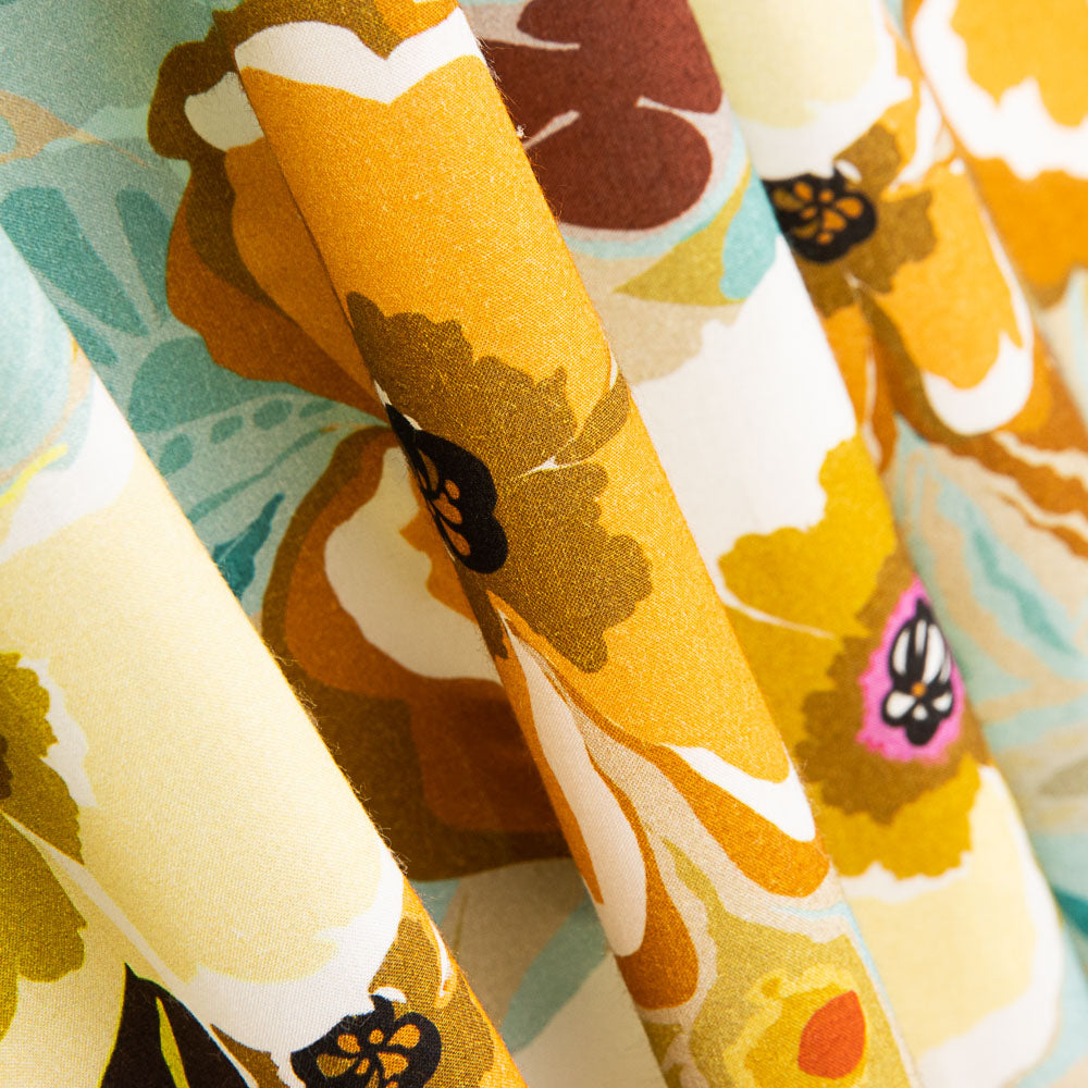 Viscose Amelia Flores Pastel - Ribes y Casals