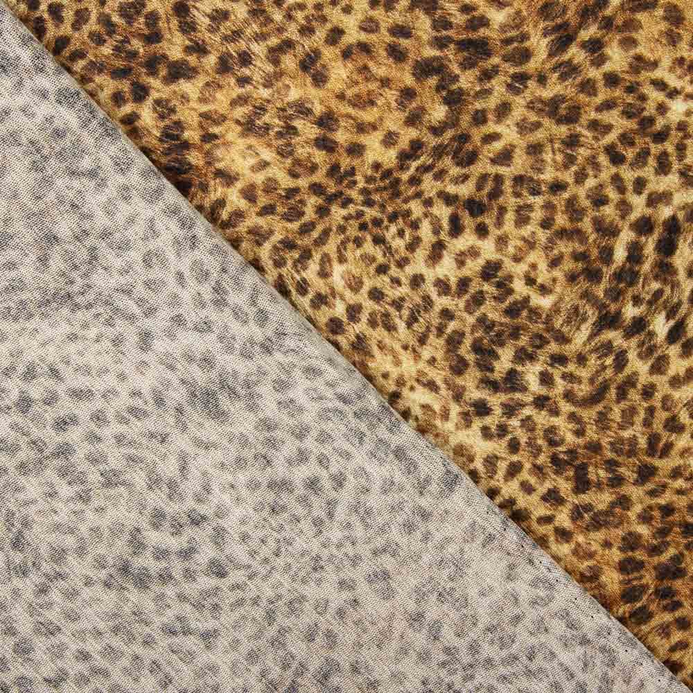 Viscose Bambula Animal Print Camel - Ribes y Casals