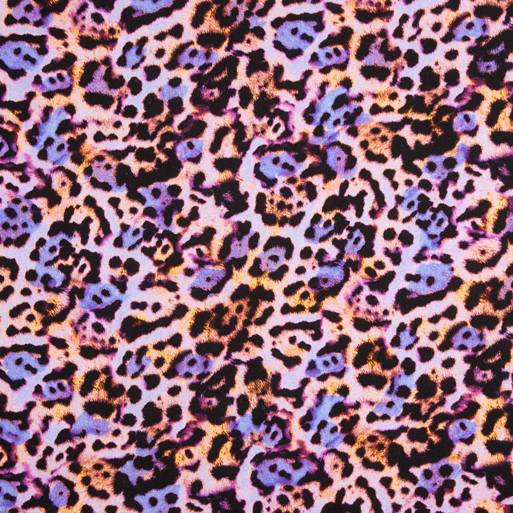 Viscose Animal Print Malva - Ribes y Casals