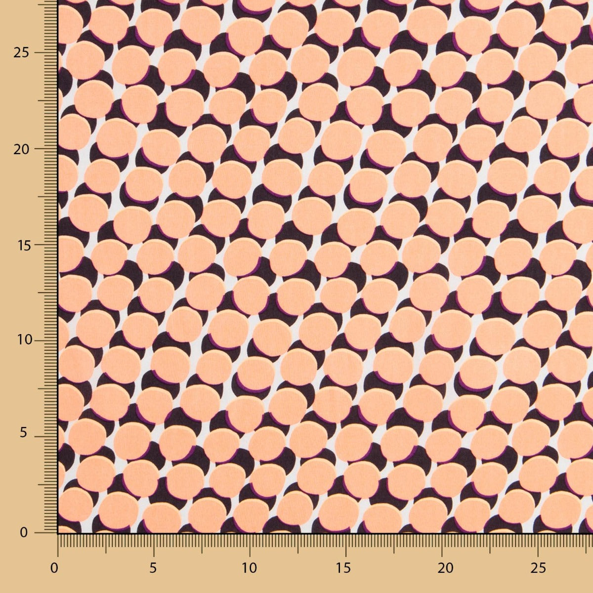 Viscose Botões Salmão - Ribes y Casals