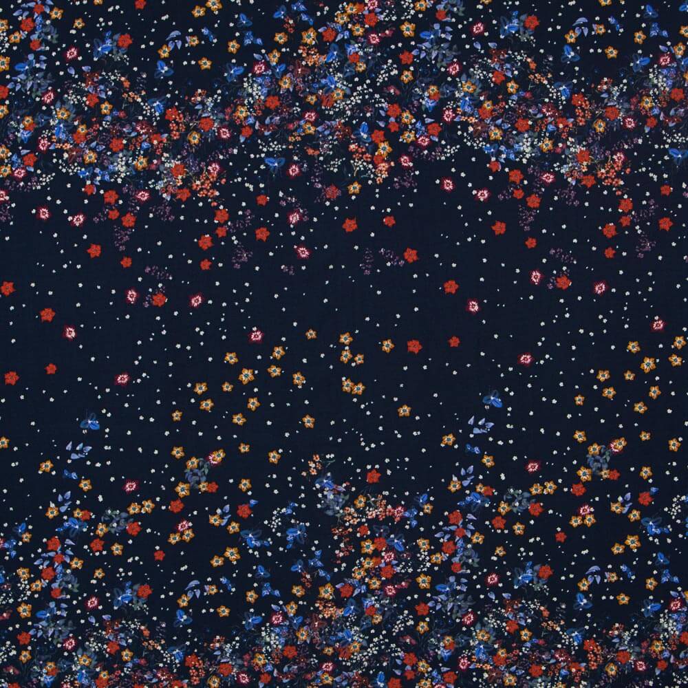 Viscose Buquê Azul Noite - Ribes y Casals